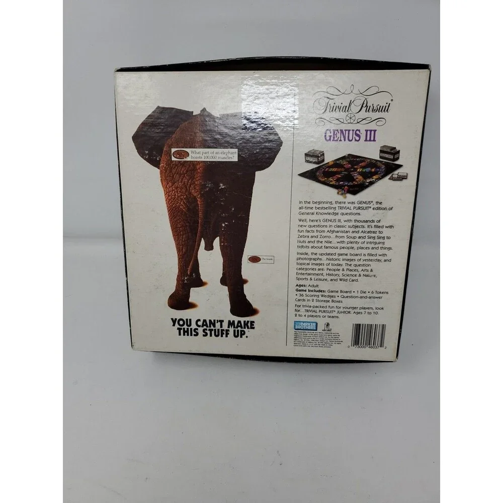 Vintage Trivial Pursuit Genus III 3 Parker Brothers Dated 1994